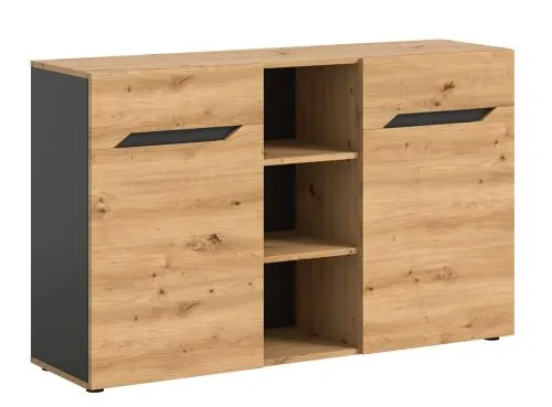 Kommode Caserta | Artisan Eiche / Basalt Grau | ohne Beleuchtung