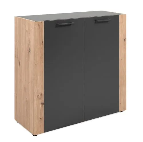 Kommode Cento | anthrazit / Artisan Eiche