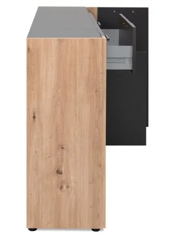 Kommode Cento (L) | mit Schubkasten | anthrazit / Artisan Eiche