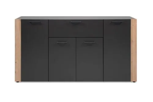 Kommode Cento (L) | mit Schubkasten | anthrazit / Artisan Eiche