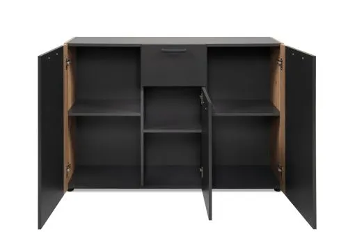 Kommode Cento | mit Schubkasten | anthrazit / Artisan Eiche