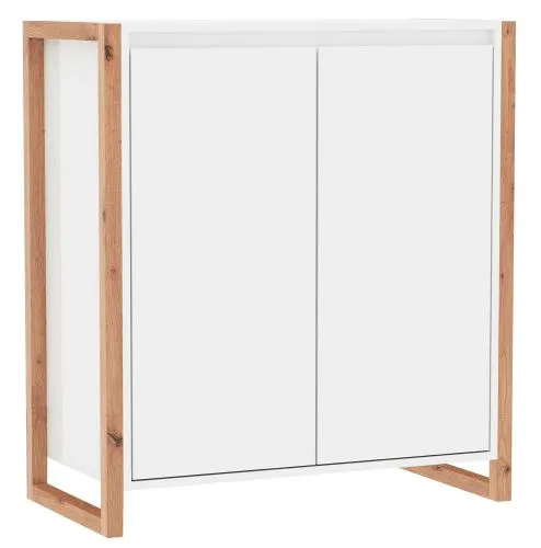 Kommode Denver | weiß / Artisan Eiche