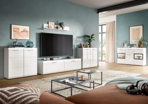 Kommode Ice | mit 2 Türen | weiß