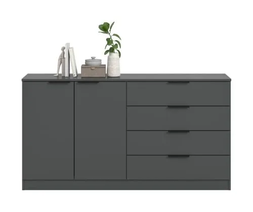 Kommode Kopenhagen 2 | mit 4 Schubkästen | anthrazit