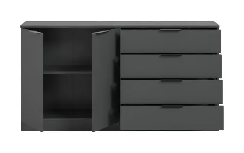 Kommode Kopenhagen 2 | mit 4 Schubkästen | anthrazit