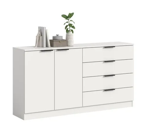 Kommode Kopenhagen 2 | mit 4 Schubkästen | weiß