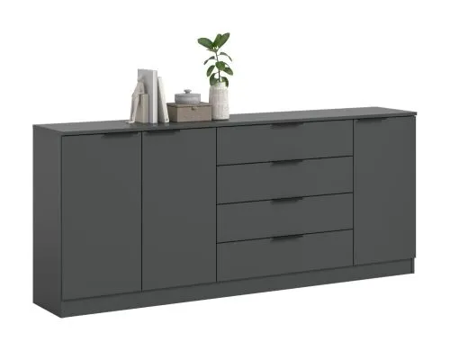 Kommode Kopenhagen 3 | mit 4 Schubkästen | anthrazit