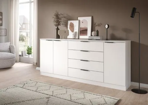 Kommode Kopenhagen 3 | mit 4 Schubkästen | weiß