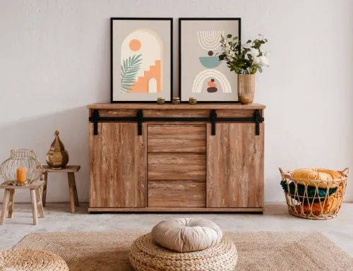 Kommode Marrakesch mit Schubkästen | Valhalla Eiche / Milford Kiefer