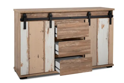 Kommode Marrakesch mit Schubkästen | Valhalla Eiche / Milford Kiefer