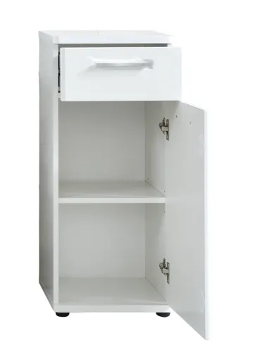 Kommode Monte | weiß Hochglanz