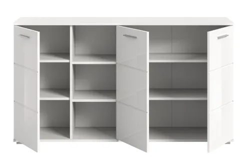 Kommode Prego 2 | weiß Hochglanz