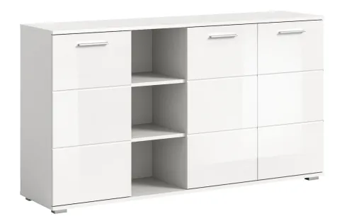 Kommode Prego 2 | weiß Hochglanz