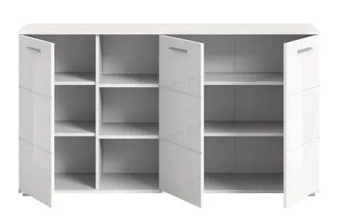 Kommode Prego 2 | weiß Hochglanz