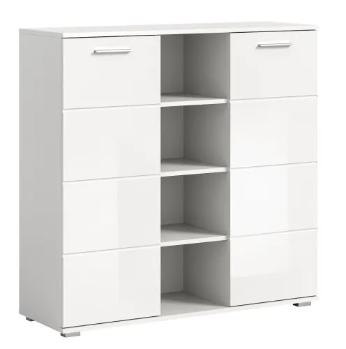 Kommode Prego 3 | weiß Hochglanz