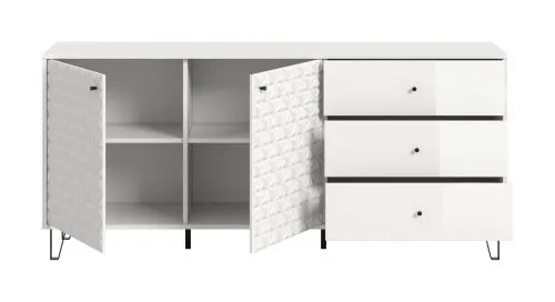 Kommode Prisma | mit 3 Schubkästen | weiß