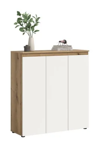 Kommode Scarpa | 105 x 110cm | weiß / Evoke Eiche