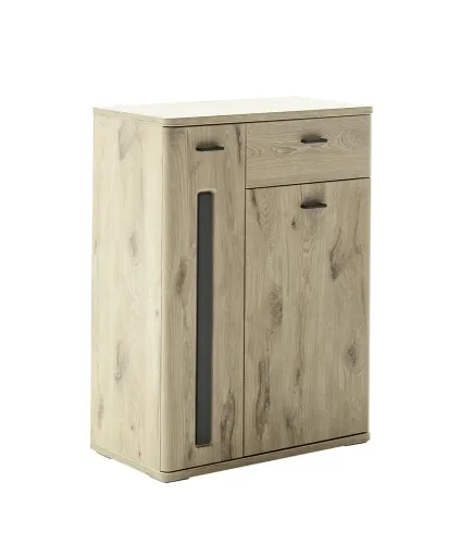 Kommode Schuhkommode Colorado | Viking Oak / Graphit schwarz