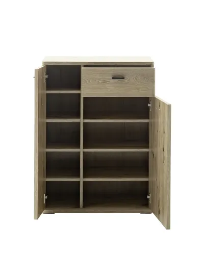 Kommode Schuhkommode Colorado | Viking Oak / Graphit schwarz