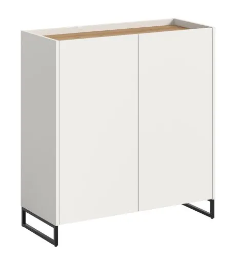Kommode Schuhkommode Drive | weiß / Artisan Oak
