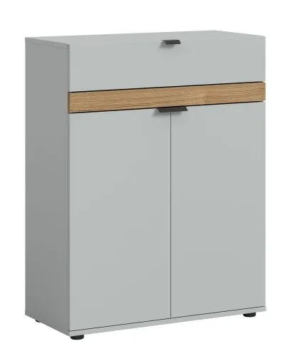 Kommode Schuhkommode Naro | weiß / Evoke Oak