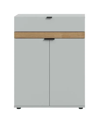 Kommode Schuhkommode Naro | weiß / Evoke Oak