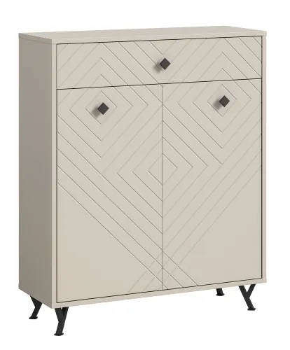 Kommode | Schuhschrank Notes | beige matt/sandfarben