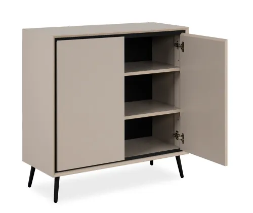 Kommode Sideboard Arona | sand / schwarz