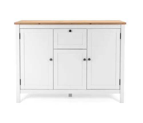 Kommode Sideboard Bergen 3 | Landhausstil | weiß / Eiche Artisan