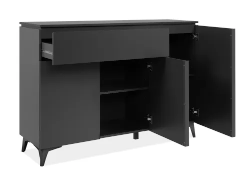 Kommode Sideboard Bertrix | Schiefer dunkel / Anthrazit | 133 cm x 92 cm x 40 cm