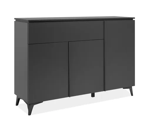 Kommode Sideboard Bertrix | Schiefer dunkel / Anthrazit | 133 cm x 92 cm x 40 cm