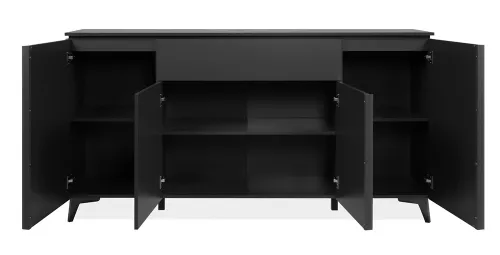 Kommode Sideboard Bertrix | Schiefer dunkel / Anthrazit | 177 cm x 92 cm x 40 cm