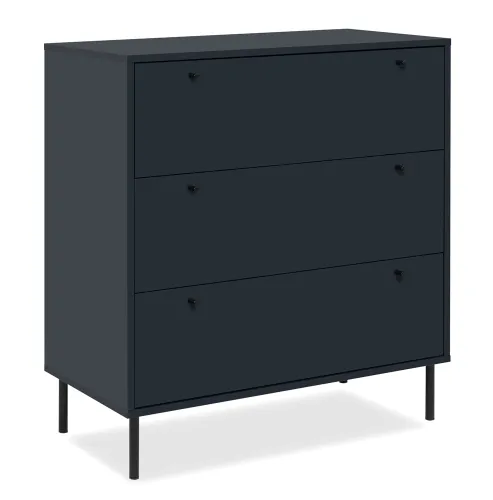 Kommode Sideboard Caracas | Navy blau | mit Schubkästen