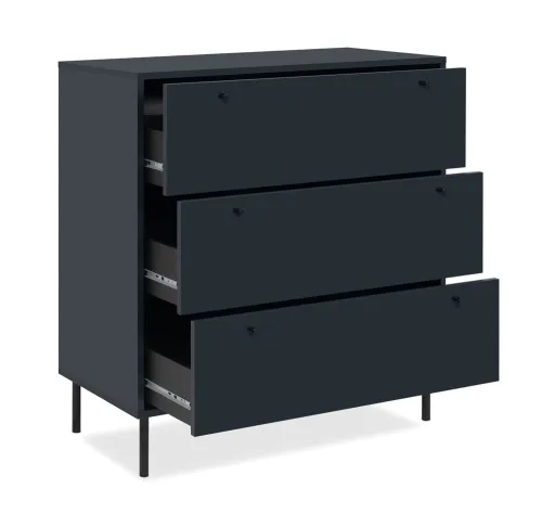 Kommode Sideboard Caracas | Navy blau | mit Schubkästen