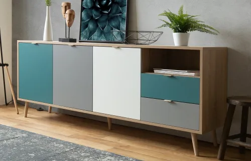 Kommode Sideboard Cuba groß | Skandinavisch