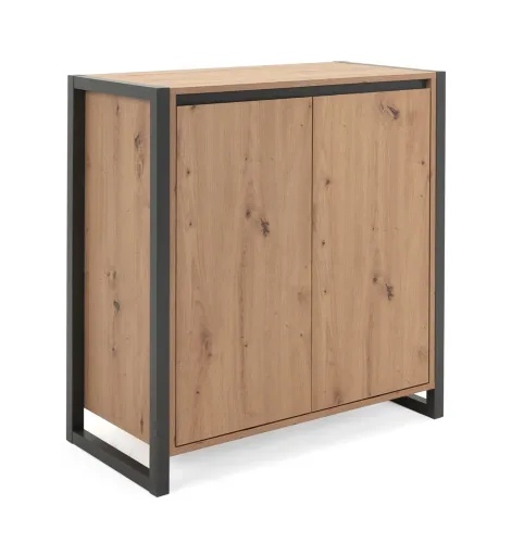 Kommode Sideboard Denver 1 | Artisan Oak / anthrazit | Industrial Look