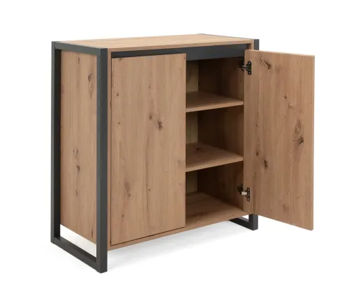 Kommode Sideboard Denver 1 | Artisan Oak / anthrazit | Industrial Look