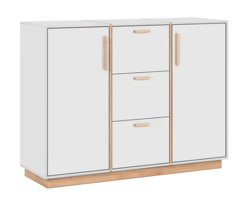 Kommode Sideboard Split | steingrau / Jackson Hickory