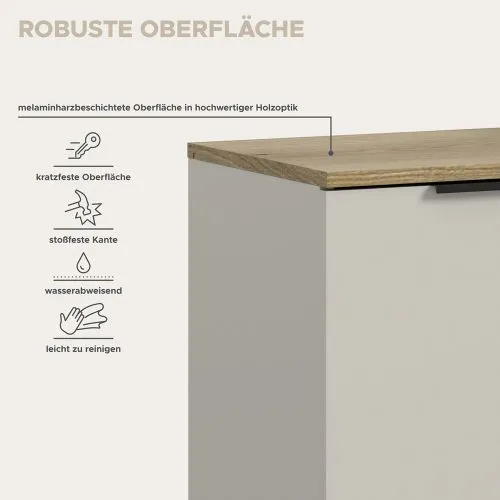 Kommode Slide | Kaschmir / Evoke Oak