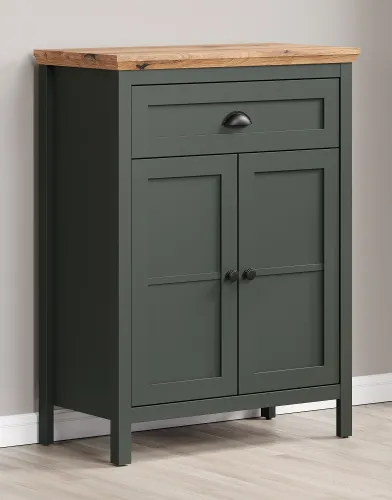 Kommode Stanton | Tannengrün / Eiche