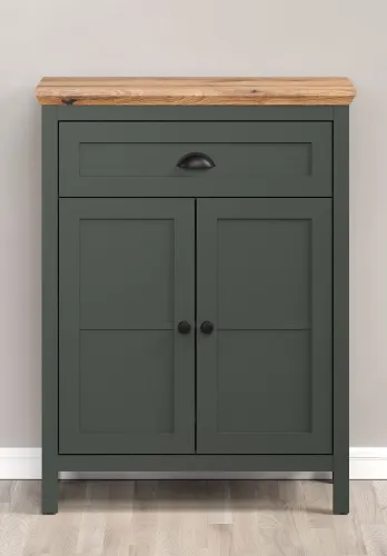 Kommode Stanton | Tannengrün / Eiche