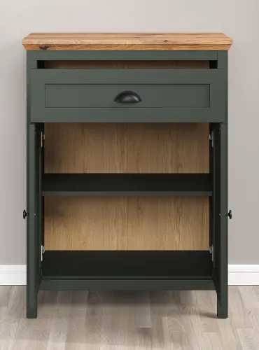 Kommode Stanton | Tannengrün / Eiche