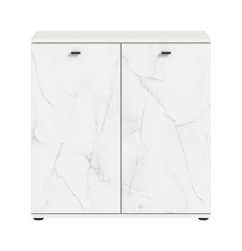 Kommode Stone | weiß | Marmoroptik