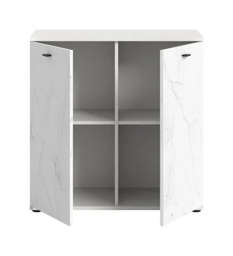 Kommode Stone | weiß | Marmoroptik