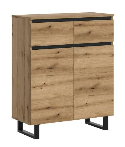 Kommode Tomasa | Evoke Oak / schwarz