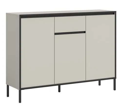 Kommode Tron mit Schubkasten | Kaschmir / schwarz