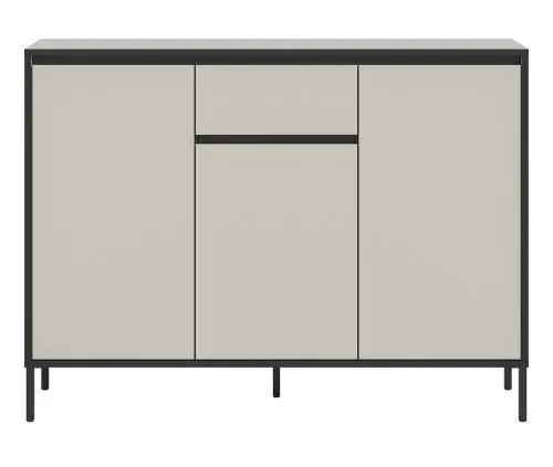 Kommode Tron mit Schubkasten | Kaschmir / schwarz