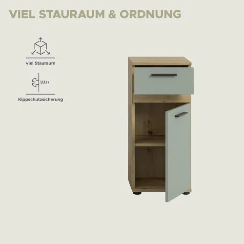 Kommode Unterschrank Blake | Salbei / Artisan Eiche