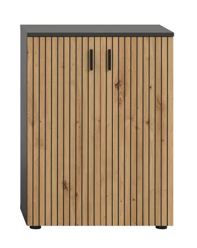 Kommode Unterschrank Mone | Basalt grau / Artisan Oak