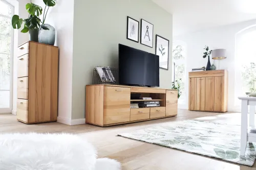 Kommode Vedura mit Schubkästen | Kernbuche massiv